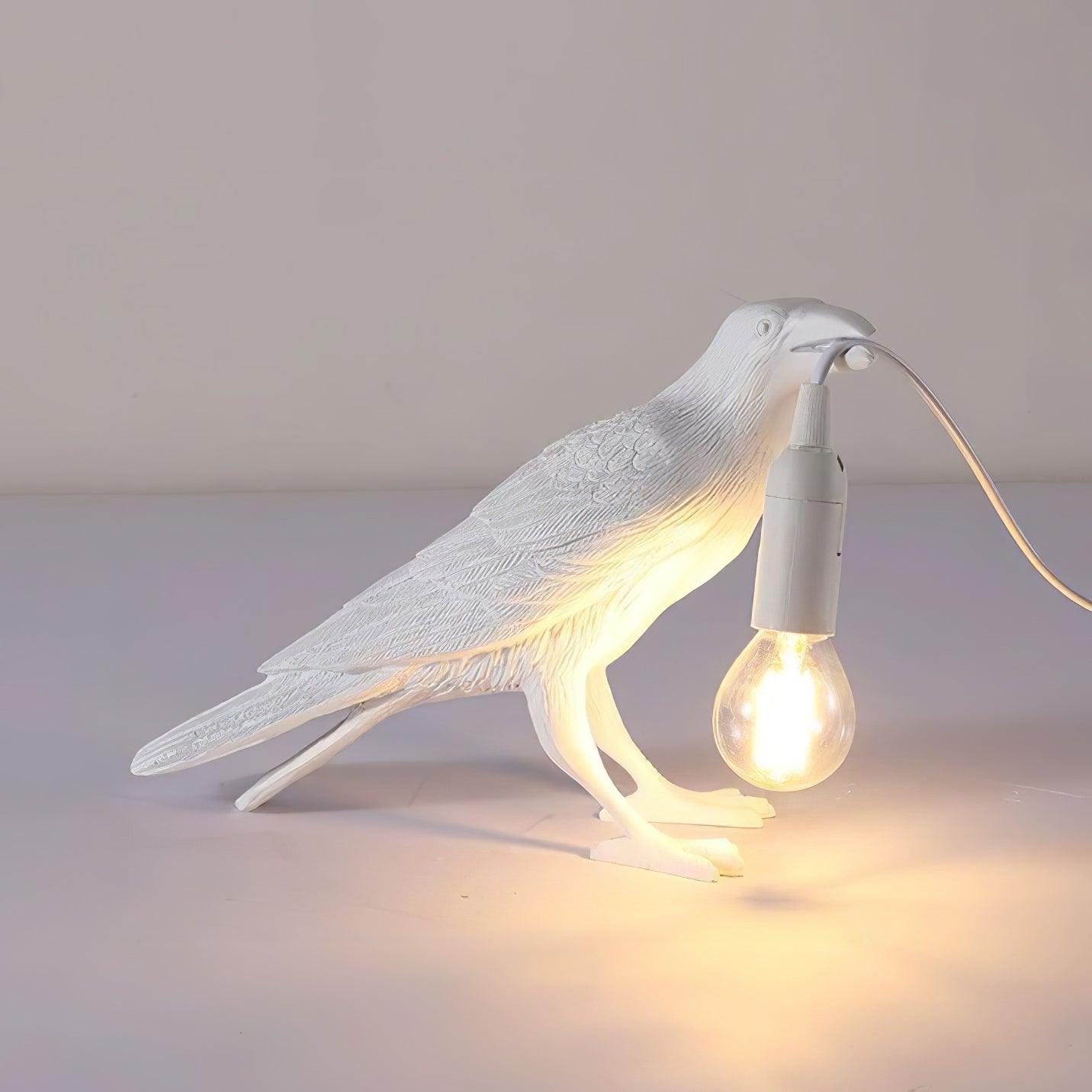 Bristhow | Gotische Sculpturale Vogel Raaf Tafellamp