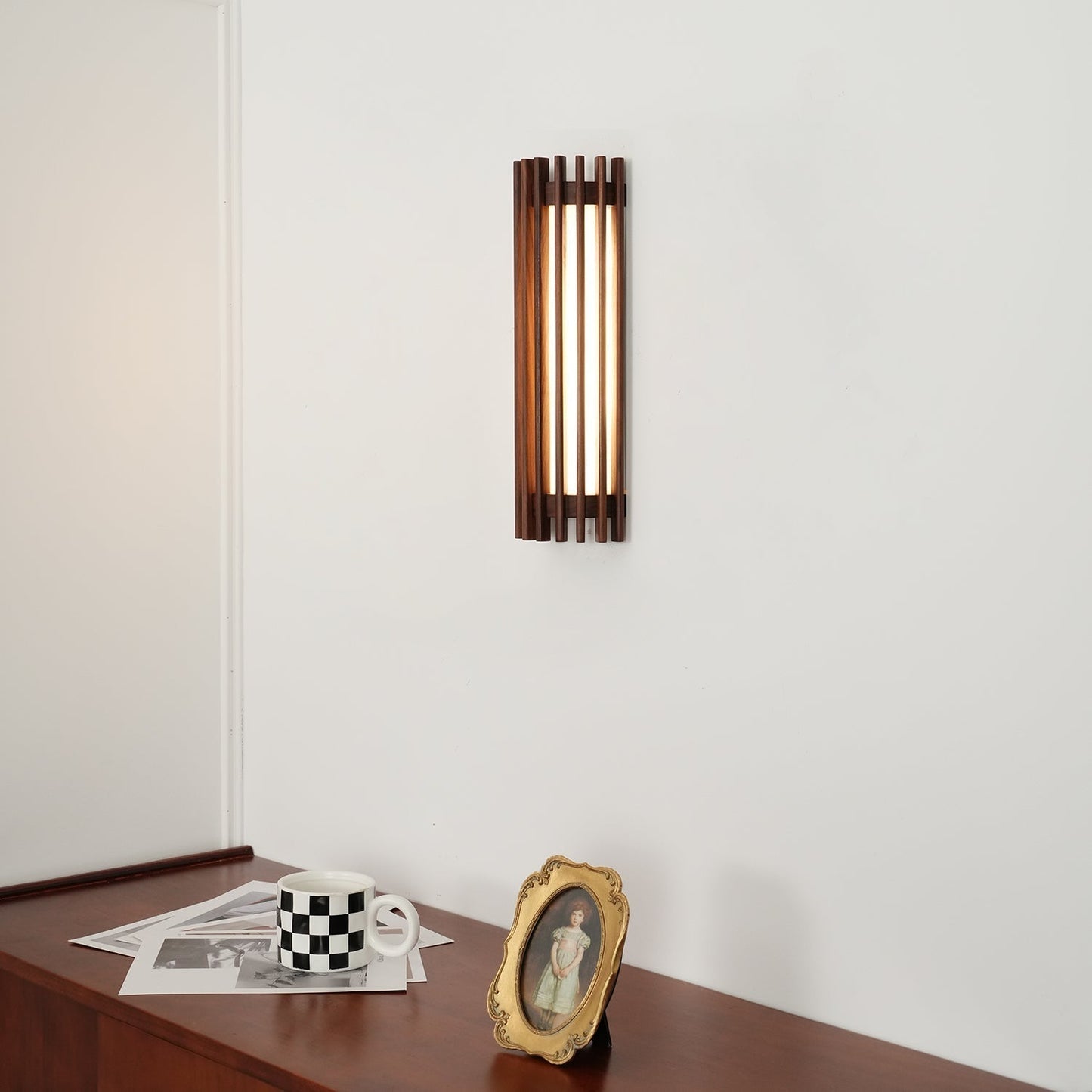 Arbor | Minimalistische Natuurlijke Houtnerf Wandlamp