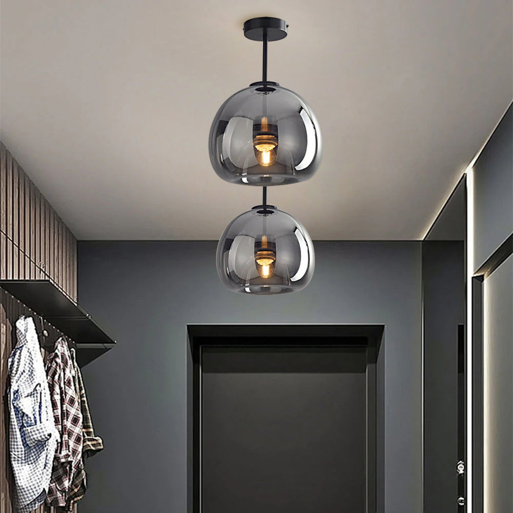 Fumea | Moderne Getinte Glazen Bol Plafondlamp