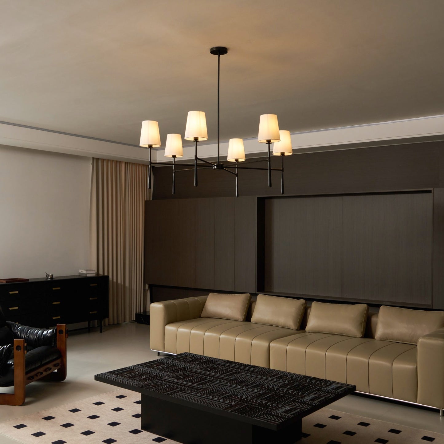 Vaale | Mid Century Tapered Torch Vertakkende Sputnik Kroonluchter