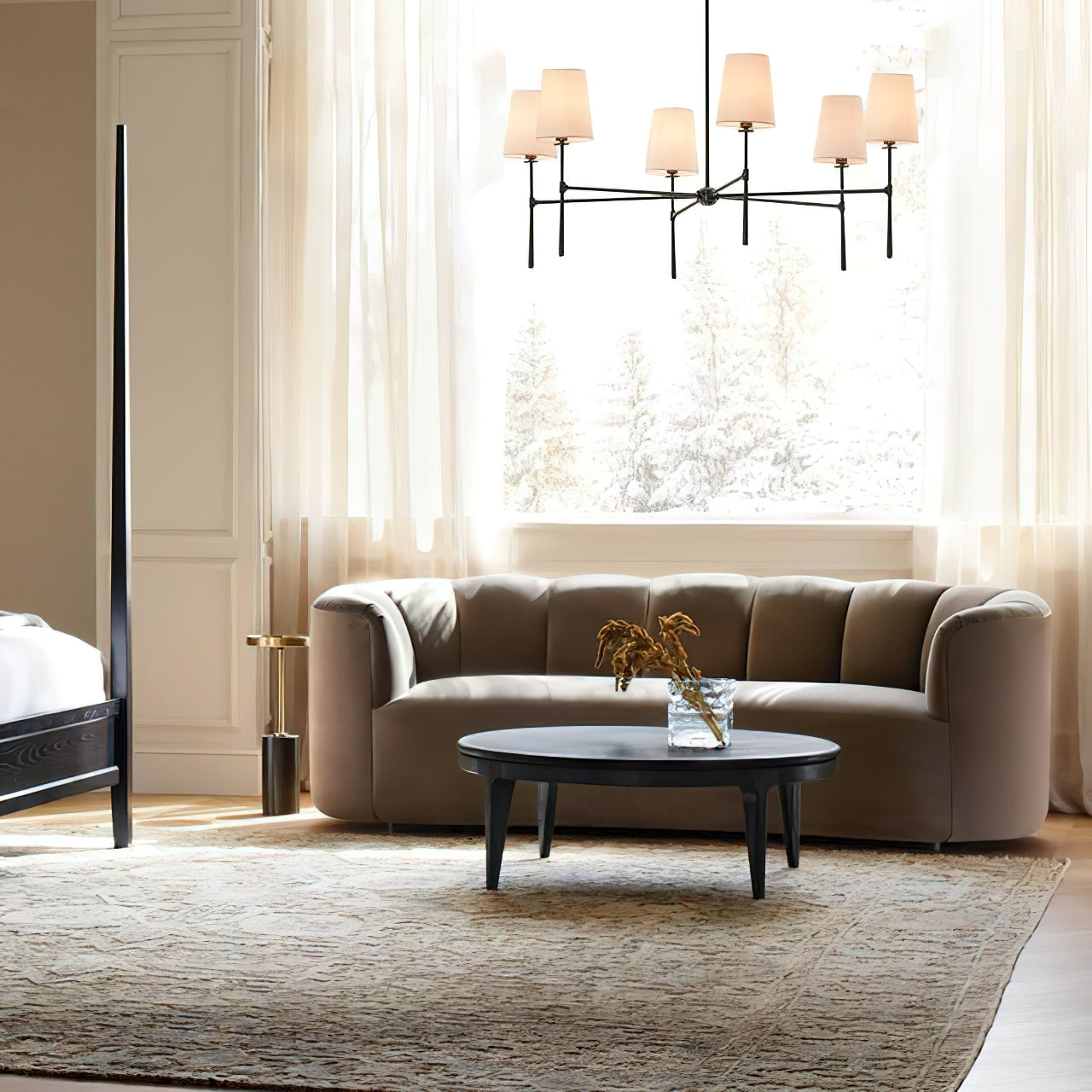 Vaale | Mid Century Tapered Torch Vertakkende Sputnik Kroonluchter