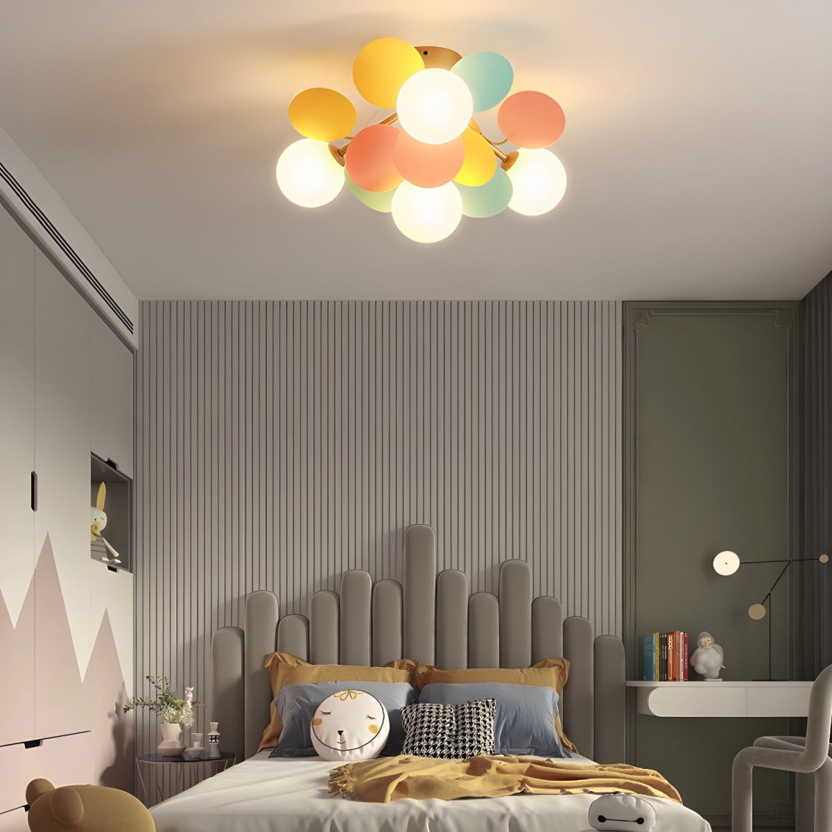 Kalythos | Sculpturale Geometrische Schijf Cluster Semi Opbouw Plafondlamp