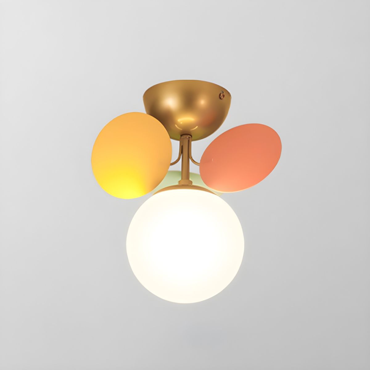 Kalythos | Sculpturale Geometrische Schijf Cluster Semi Opbouw Plafondlamp