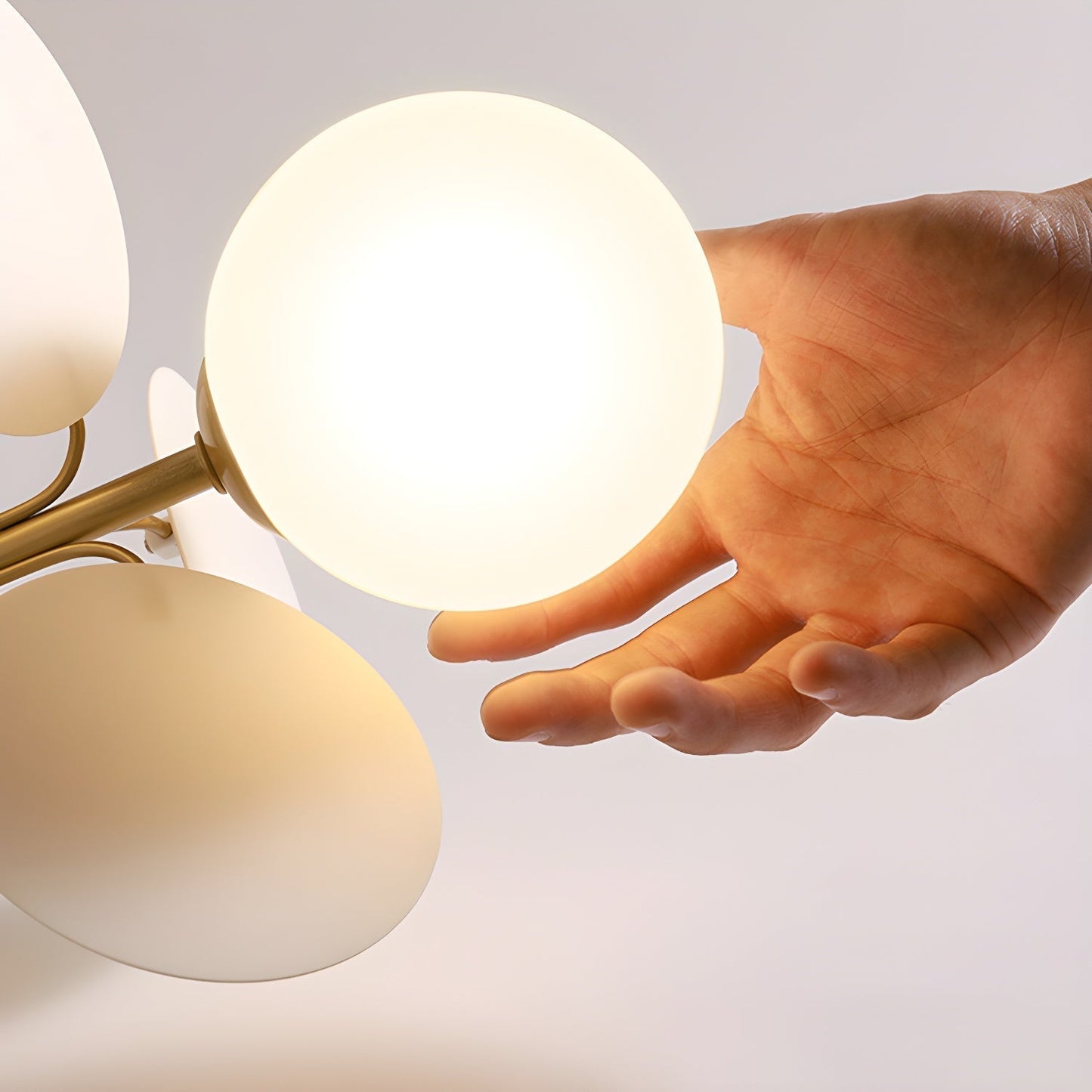 Kalythos | Sculpturale Geometrische Schijf Cluster Semi Opbouw Plafondlamp
