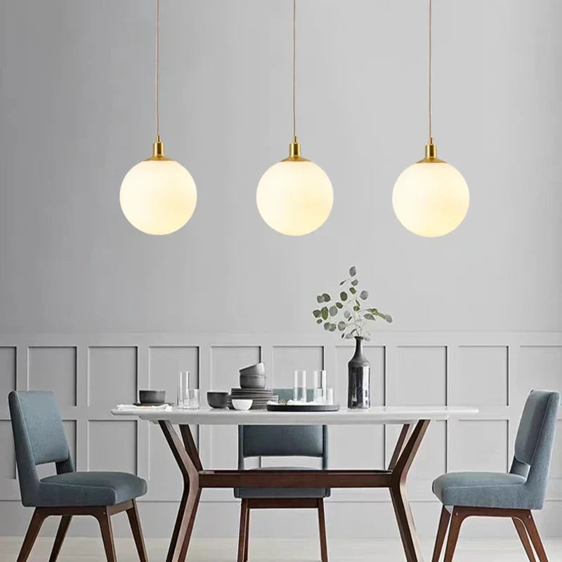 Vaelonis | Bolvormige Matglas Minimalistische Hanglamp
