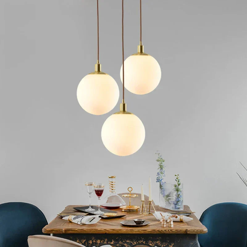 Vaelonis | Bolvormige Matglas Minimalistische Hanglamp