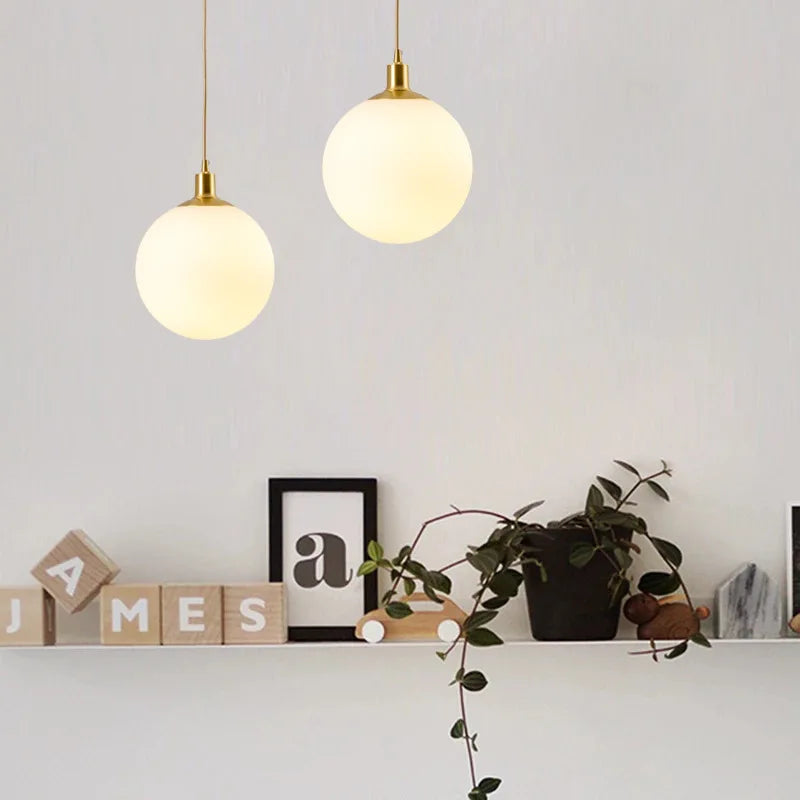 Vaelonis | Bolvormige Matglas Minimalistische Hanglamp