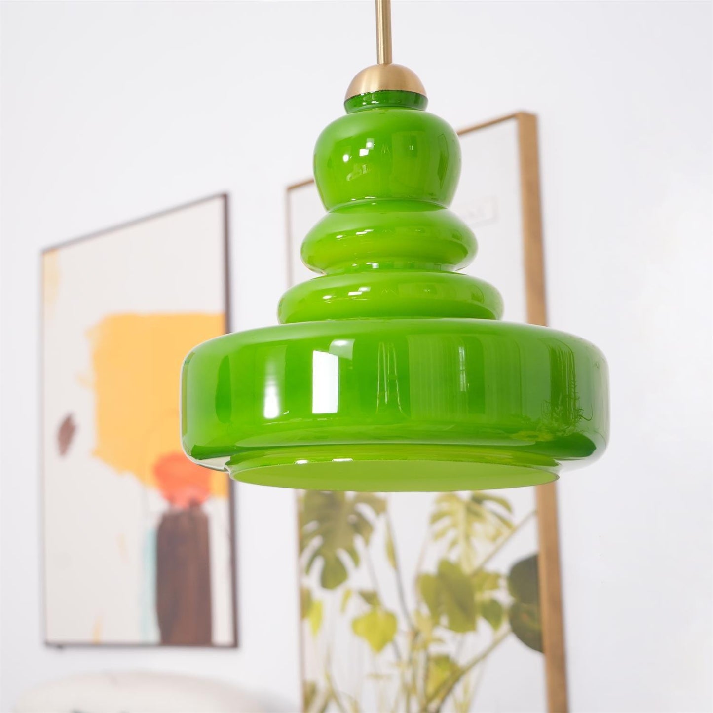 Kestrelle | Traditionele koepelvormige glazen hanglamp