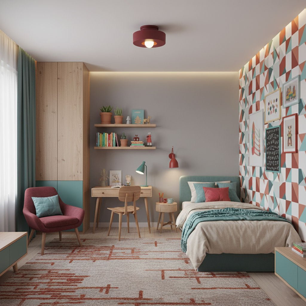 Zorvandra | Architectonische Gelaagde Geometrische Hars Plafondlamp