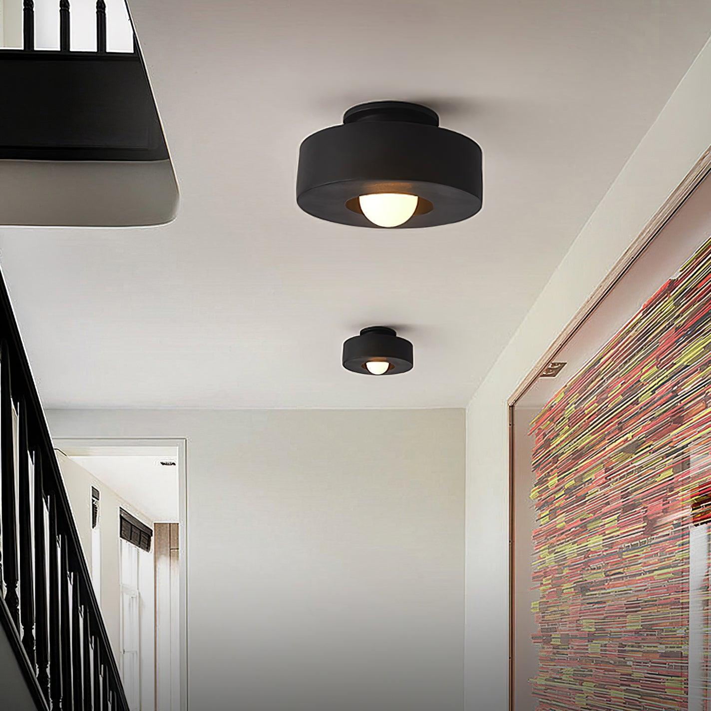 Zorvandra | Architectonische Gelaagde Geometrische Hars Plafondlamp