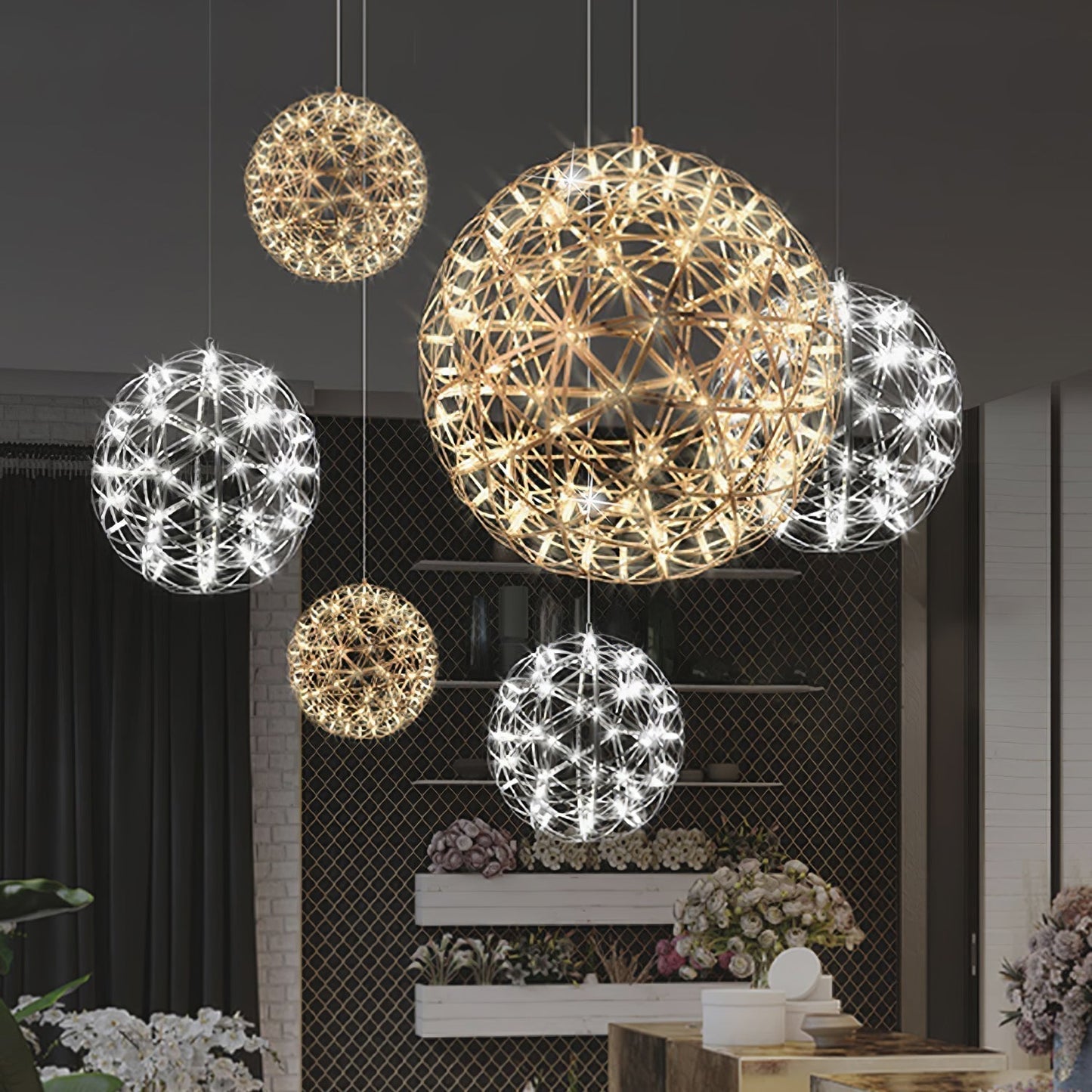 Olysian | Luxe Sferische Sterrenburst Hanglamp