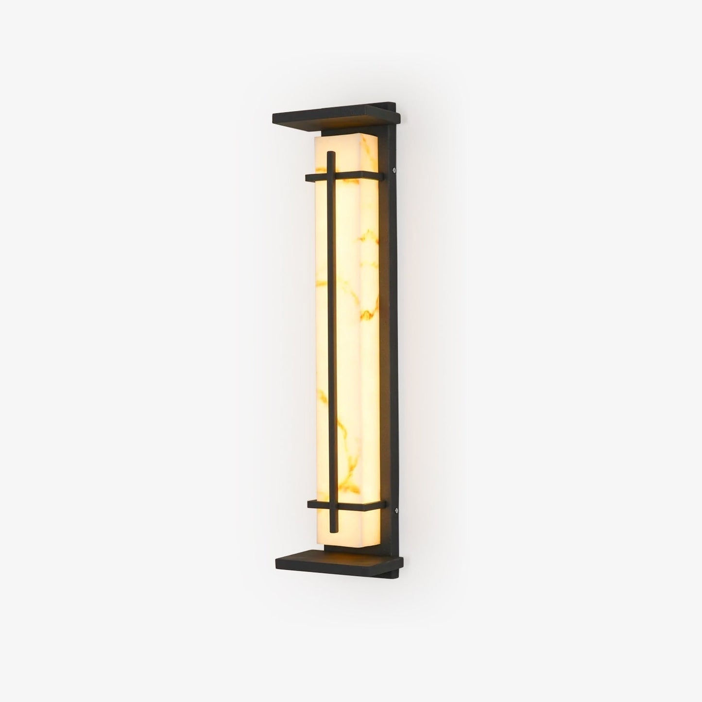 Rayen | Moderne Vierkante Alabaster Waterdichte Buiten Wandlamp