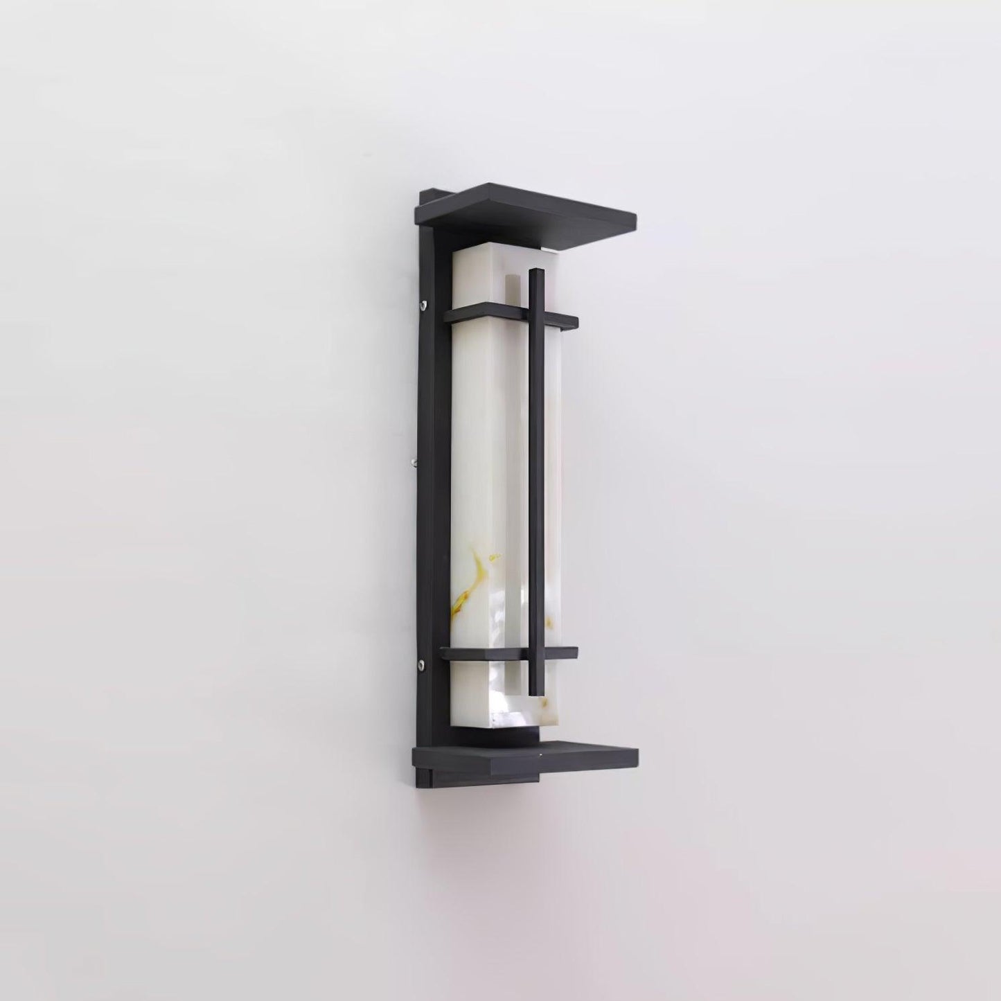 Rayen | Moderne Vierkante Alabaster Waterdichte Buiten Wandlamp