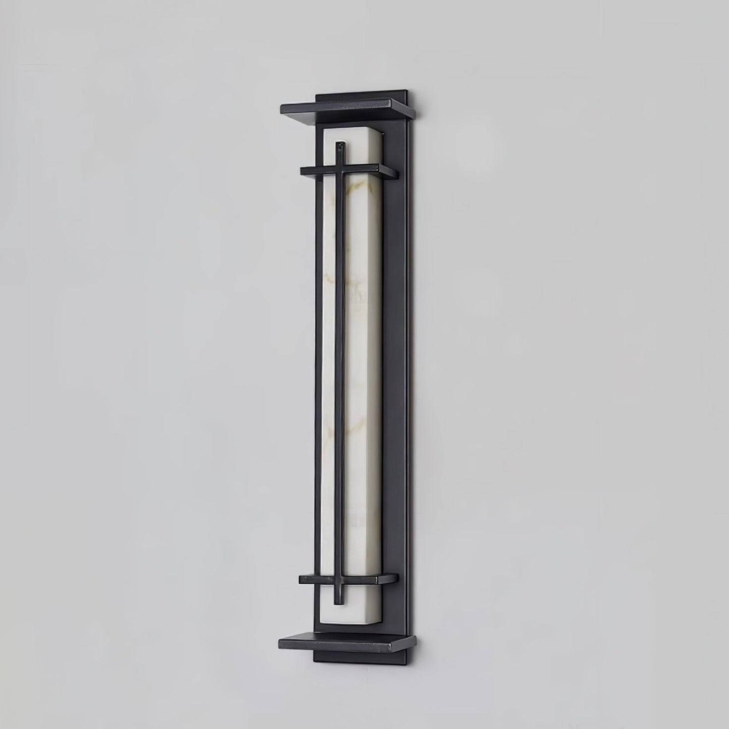 Rayen | Moderne Vierkante Alabaster Waterdichte Buiten Wandlamp