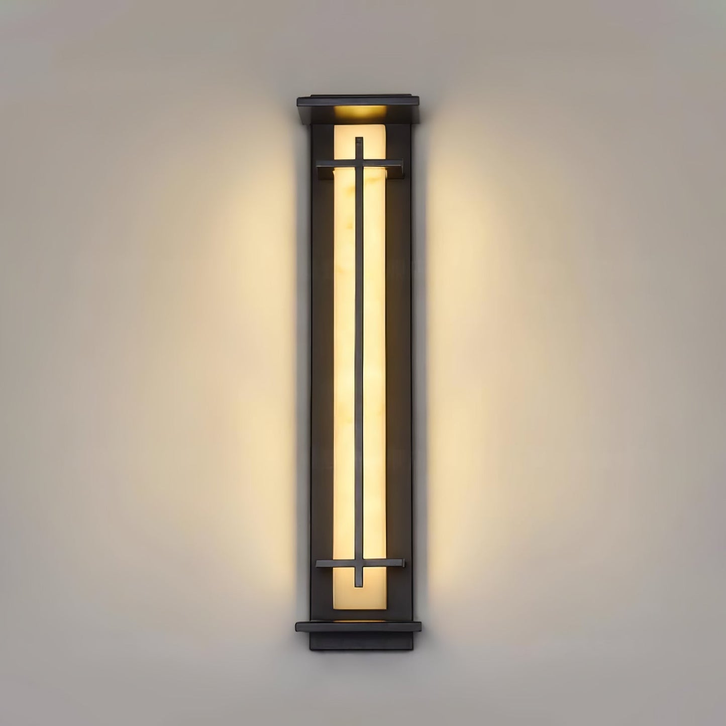 Rayen | Moderne Vierkante Alabaster Waterdichte Buiten Wandlamp