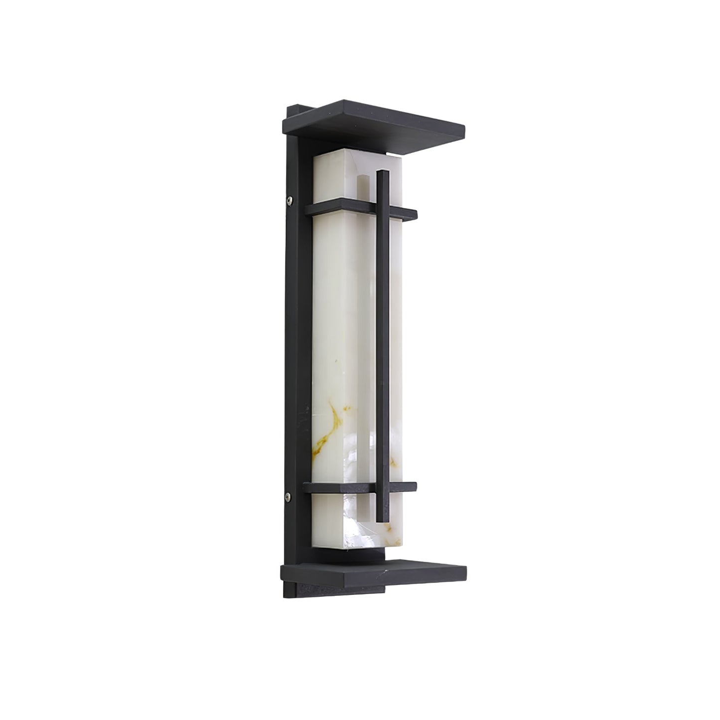 Rayen | Moderne Vierkante Alabaster Waterdichte Buiten Wandlamp