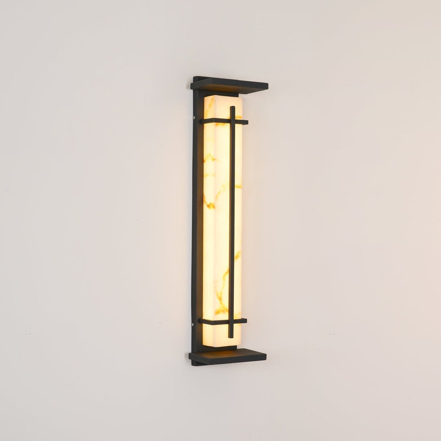 Rayen | Moderne Vierkante Alabaster Waterdichte Buiten Wandlamp