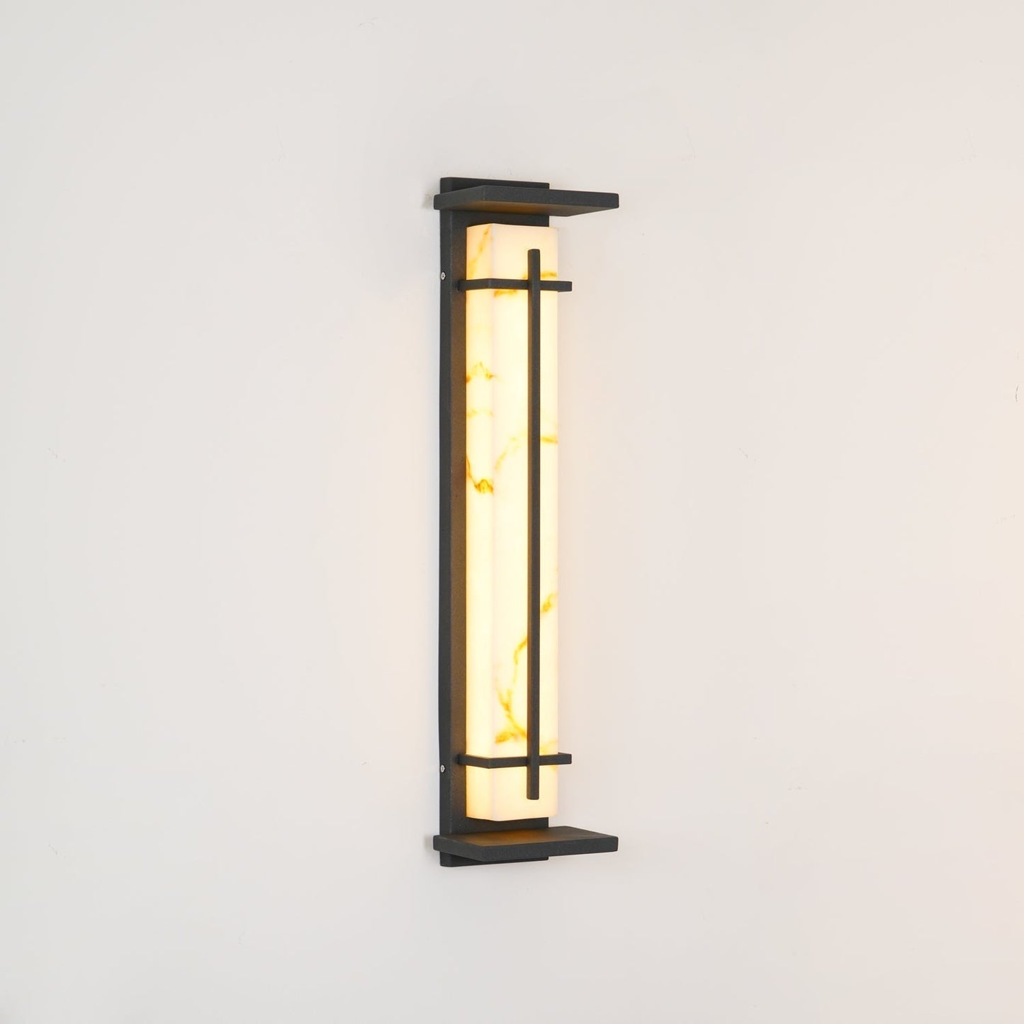Rayen | Moderne Vierkante Alabaster Waterdichte Buiten Wandlamp