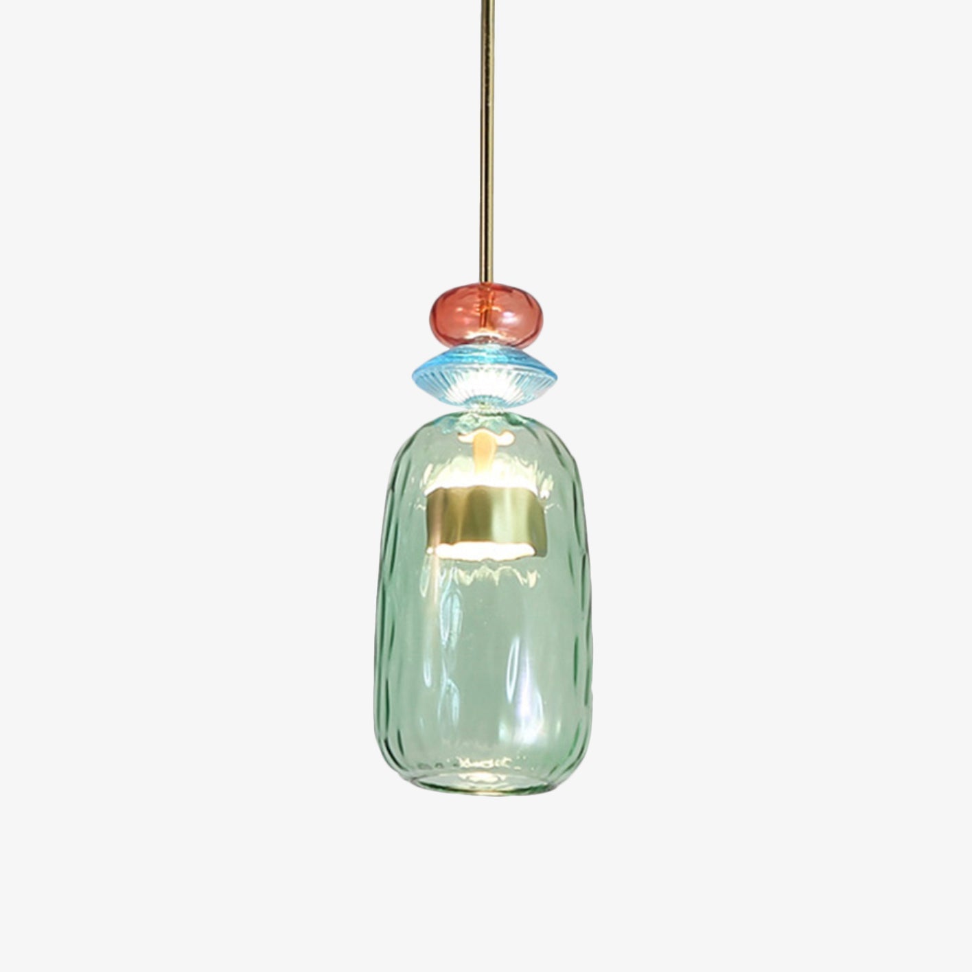 Zynthera | Moderne Noordse glazen LED hanglamp