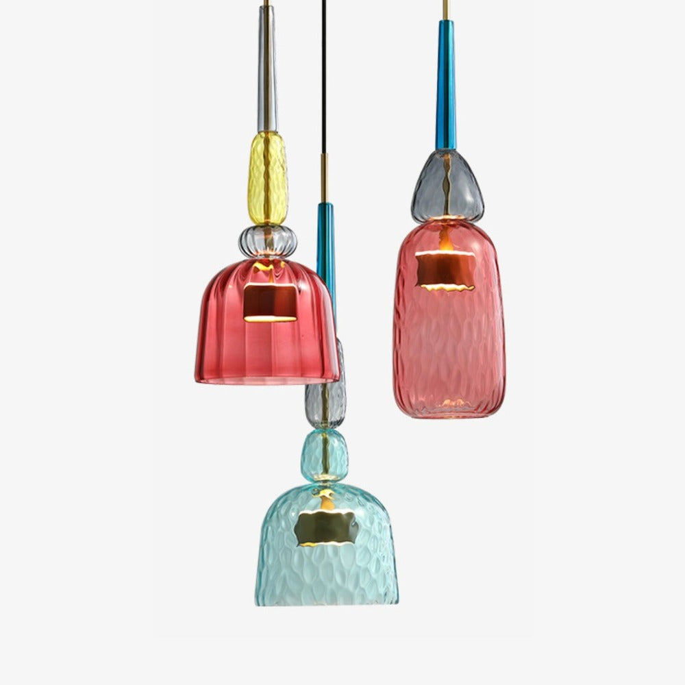 Zynthera | Moderne Noordse glazen LED hanglamp