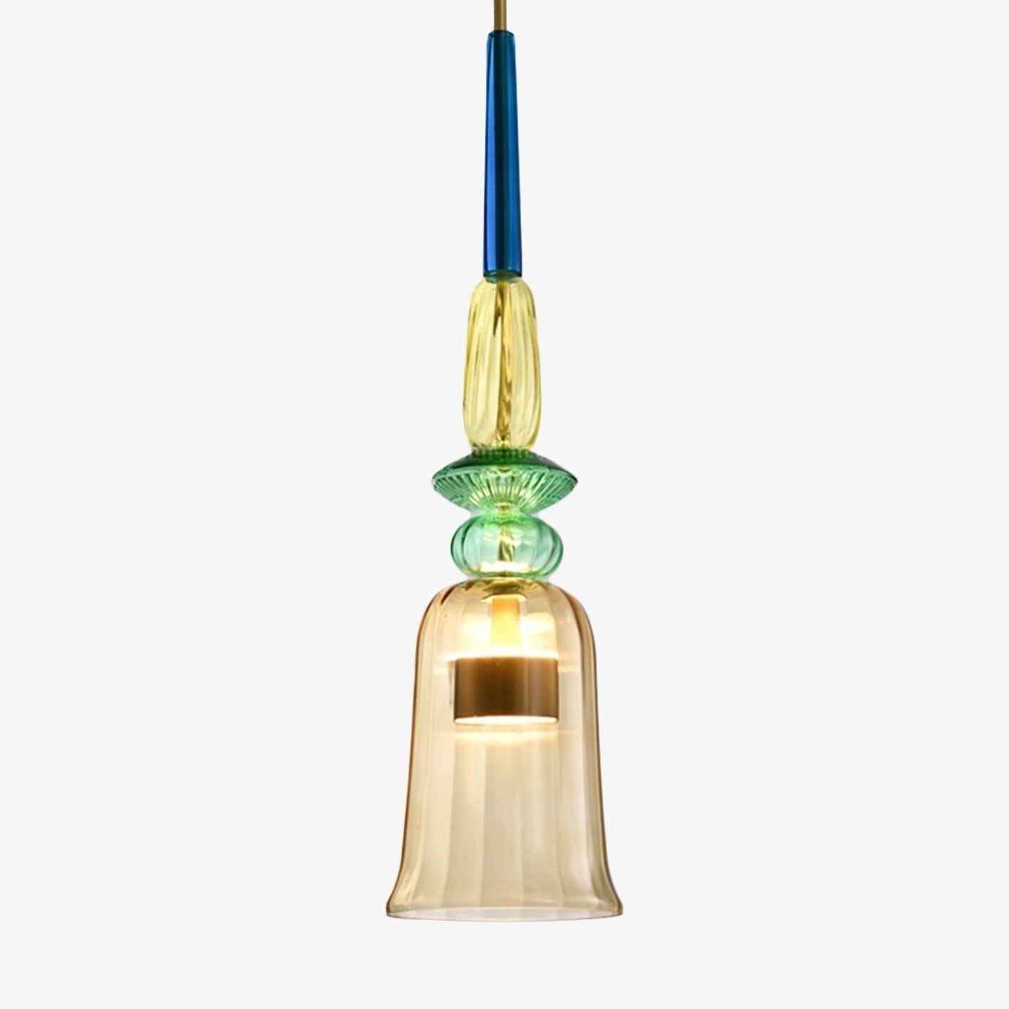 Zynthera | Moderne Noordse glazen LED hanglamp