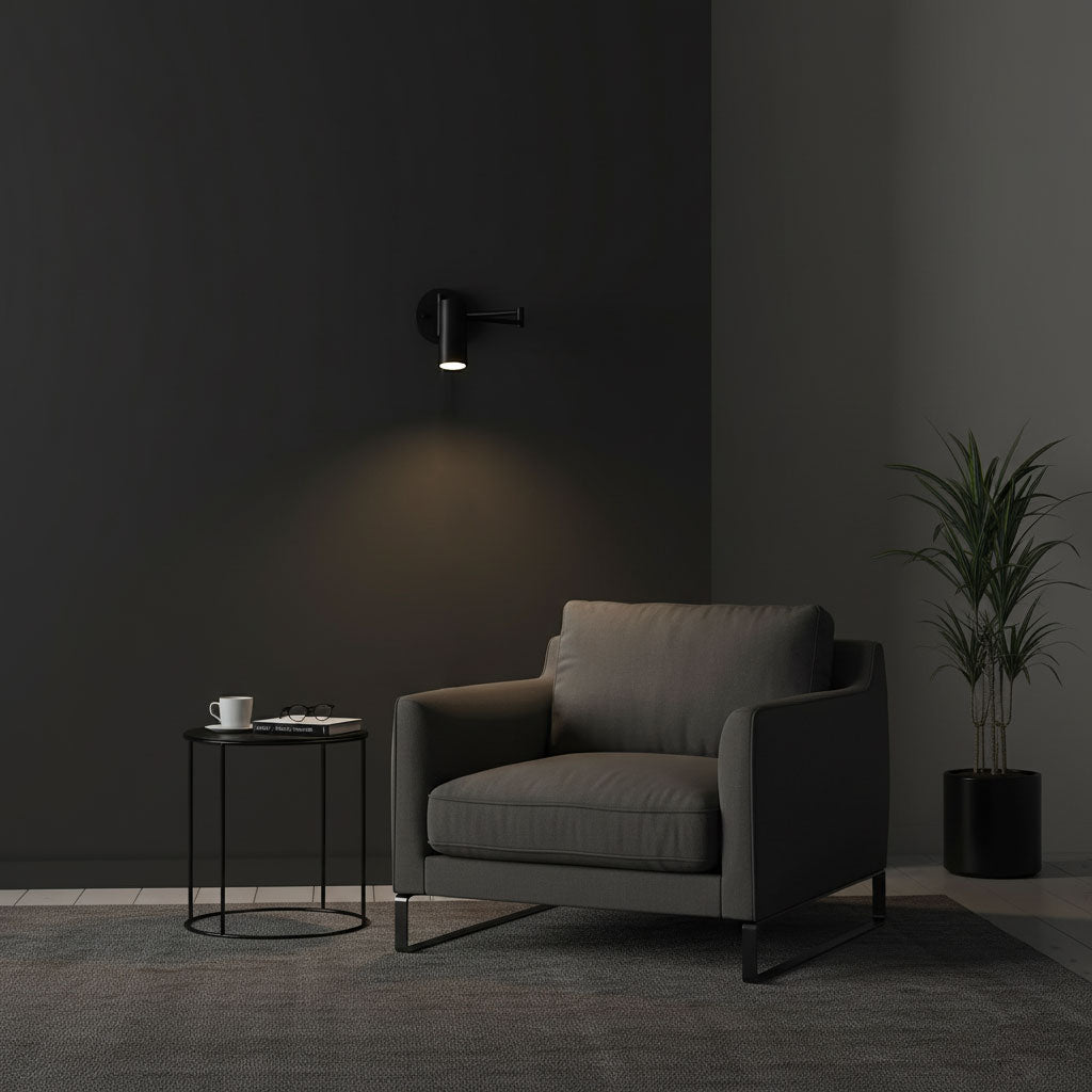 Mondorim | Lineaire Minimalistische Geometrische Verstelbare Schommelarm Wandlamp