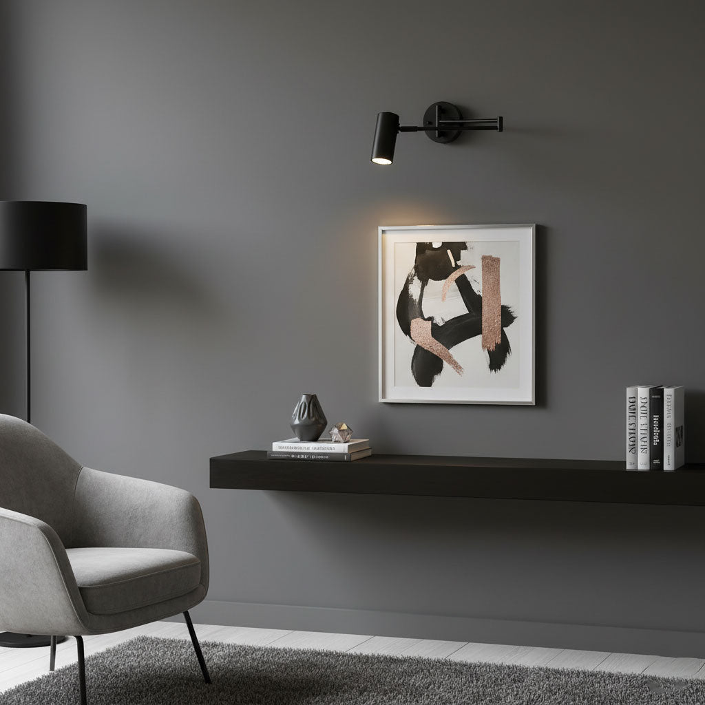 Mondorim | Lineaire Minimalistische Geometrische Verstelbare Schommelarm Wandlamp