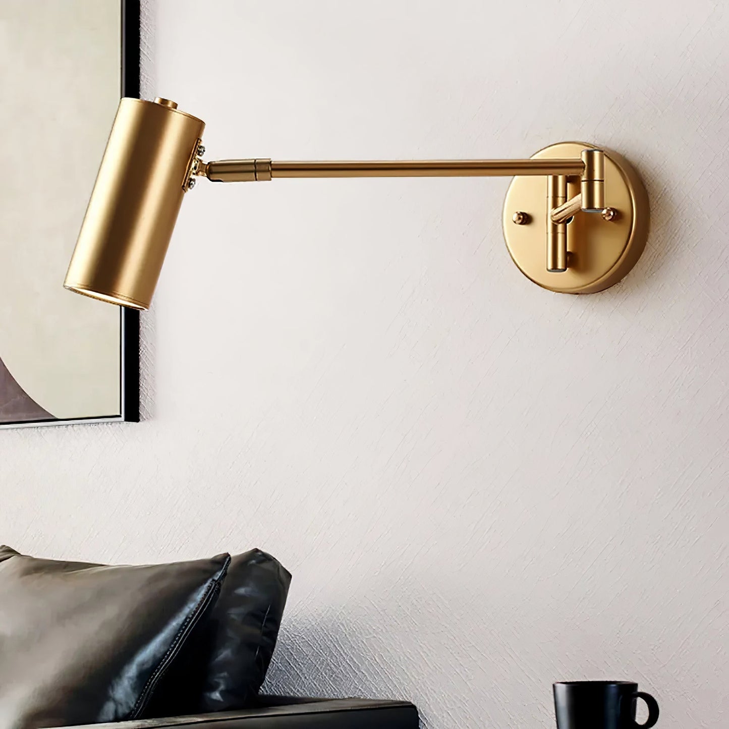 Mondorim | Lineaire Minimalistische Geometrische Verstelbare Schommelarm Wandlamp