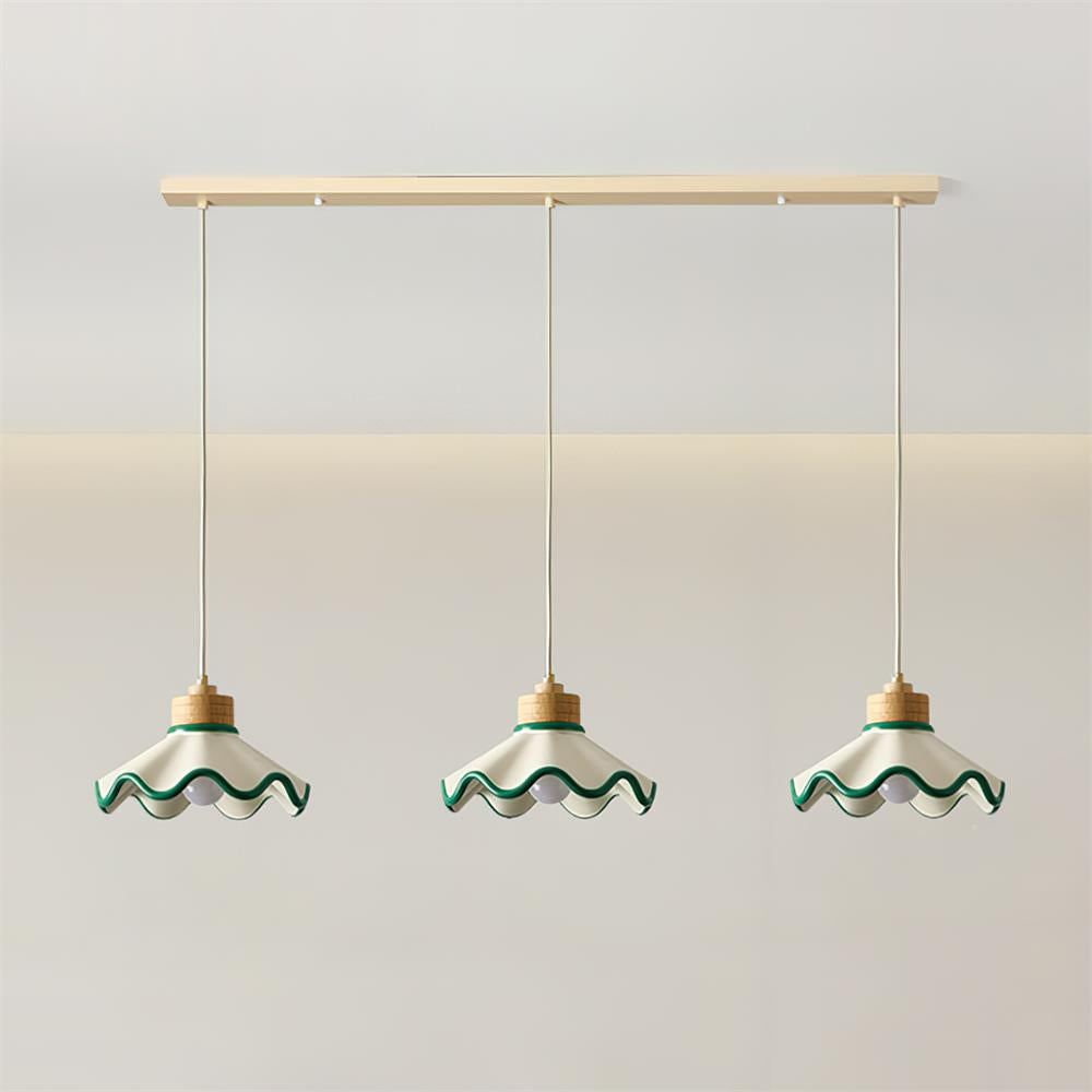 Lythir | Geplooide Schelp Silhouet Gearticuleerde Hars Hanglamp