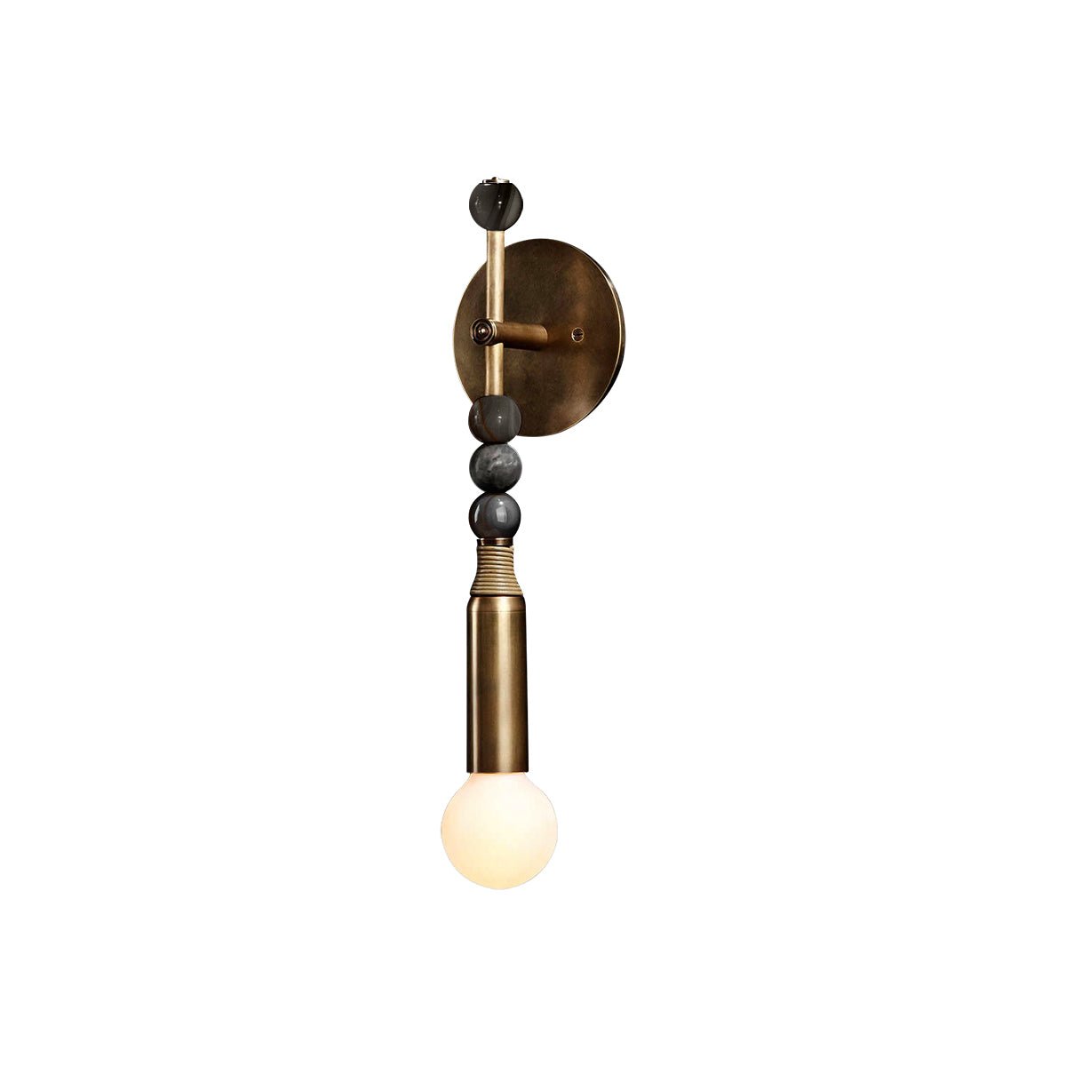 Mirathen | Sculpturale geperforeerde marmeren wandlamp