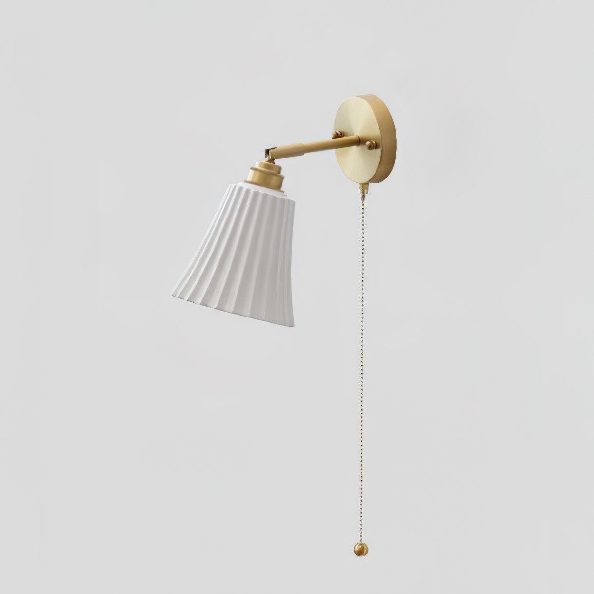 Aethole | Handgemaakte Keramische Vintage Messing Geprofileerde Wandlamp
