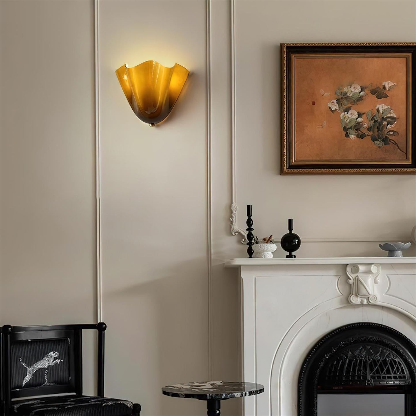 Nivalis | Verfijnde Alabaster Silhouet Wandlamp