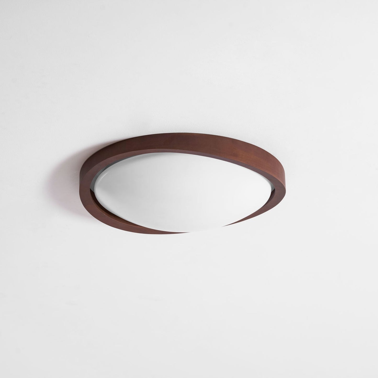 Kaelisyn | Organische Gebogen Houten Geometrische Silhouet Opbouw Plafondlamp