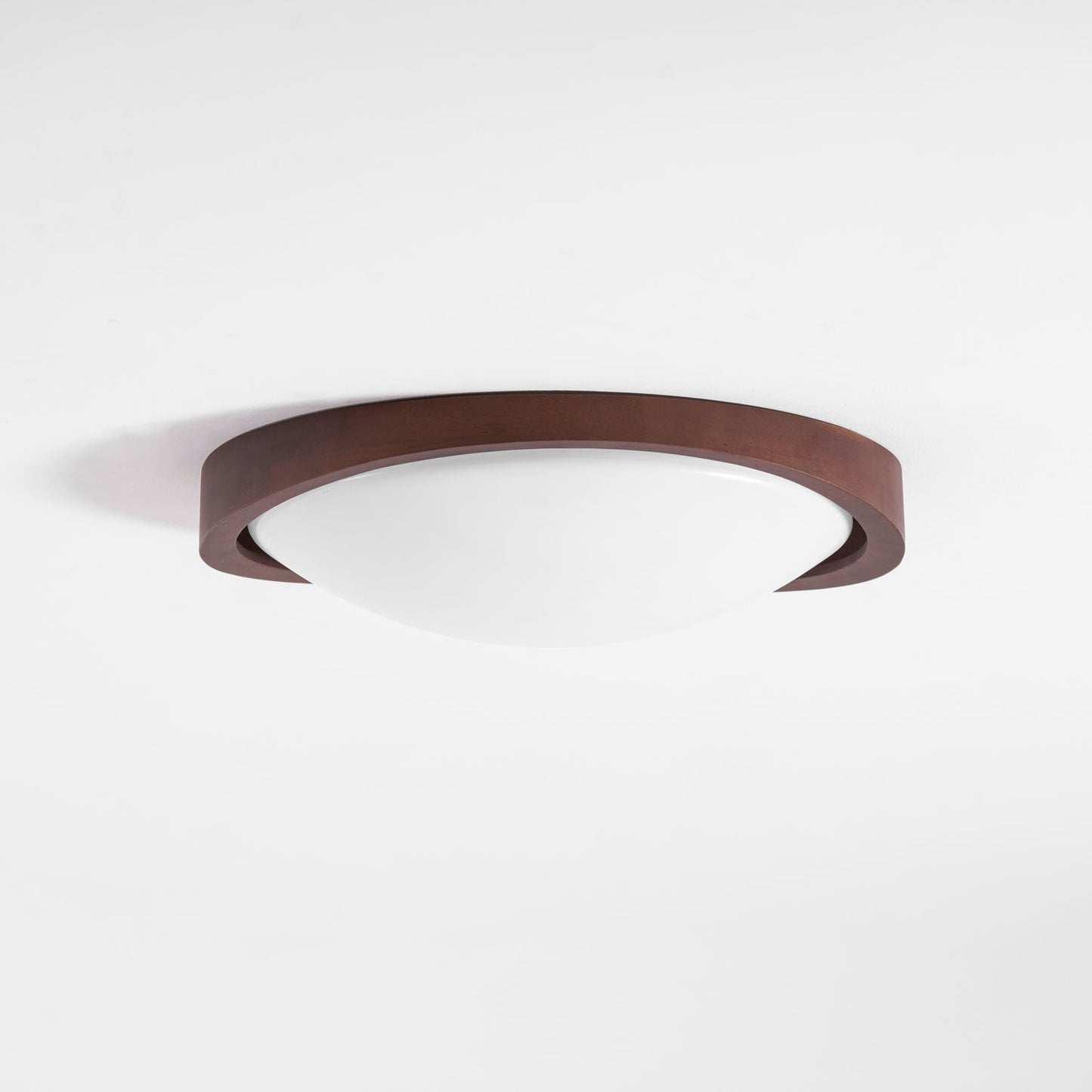 Kaelisyn | Organische Gebogen Houten Geometrische Silhouet Opbouw Plafondlamp