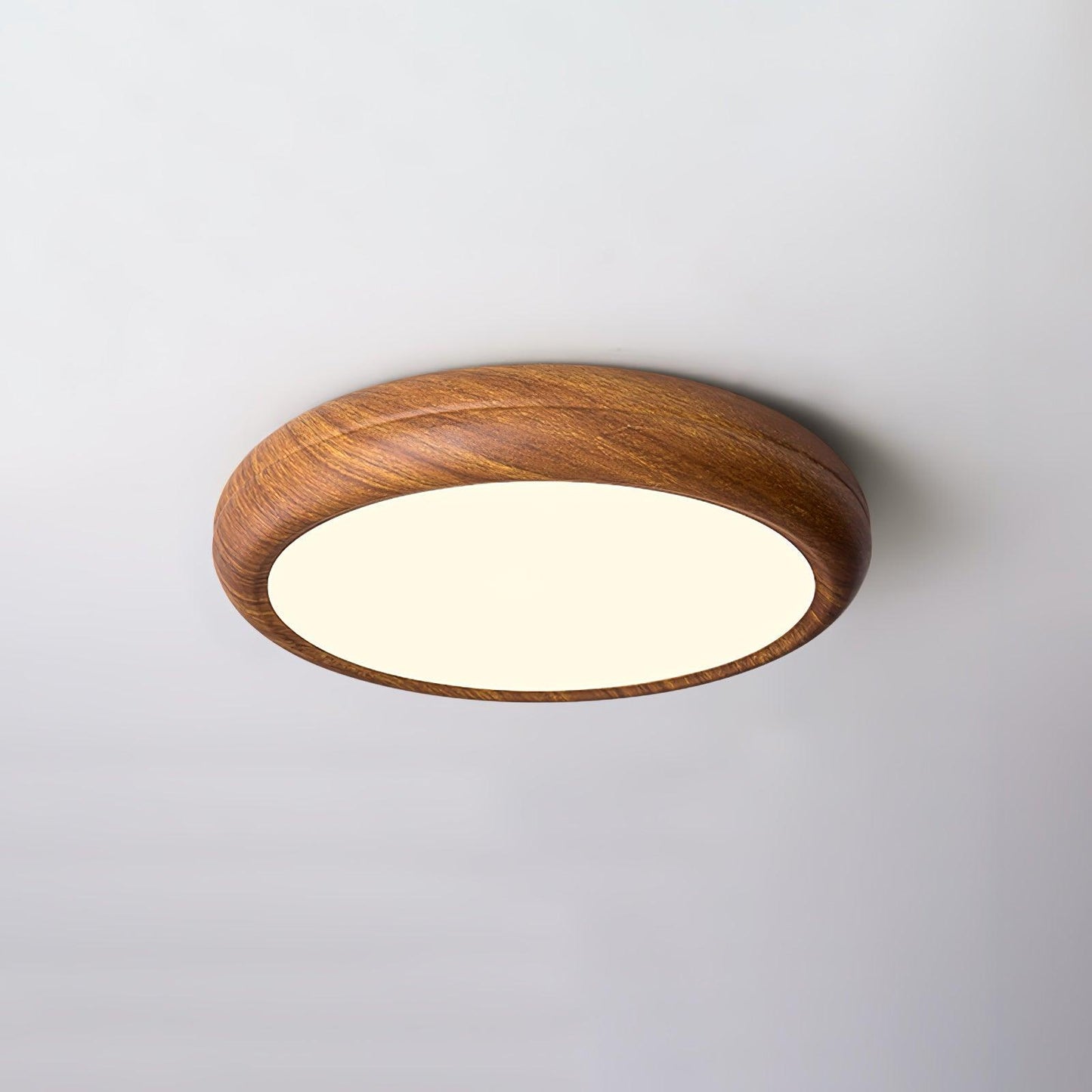 Liro | Elegante Ronde Houtnerf Plafondlamp