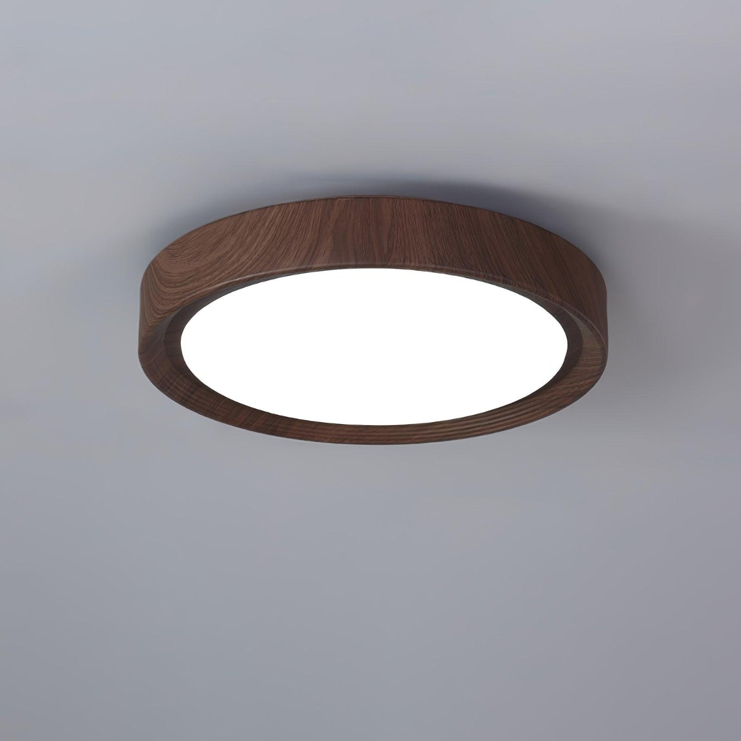 Liro | Elegante Ronde Houtnerf Plafondlamp
