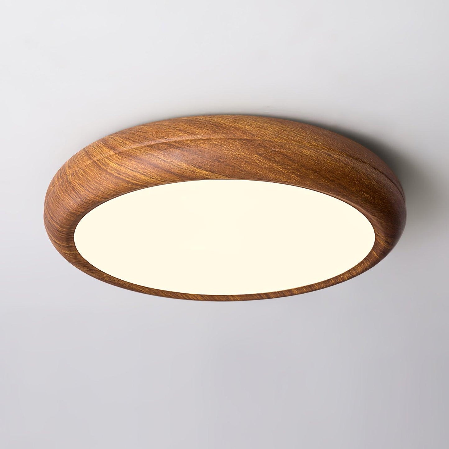 Liro | Elegante Ronde Houtnerf Plafondlamp