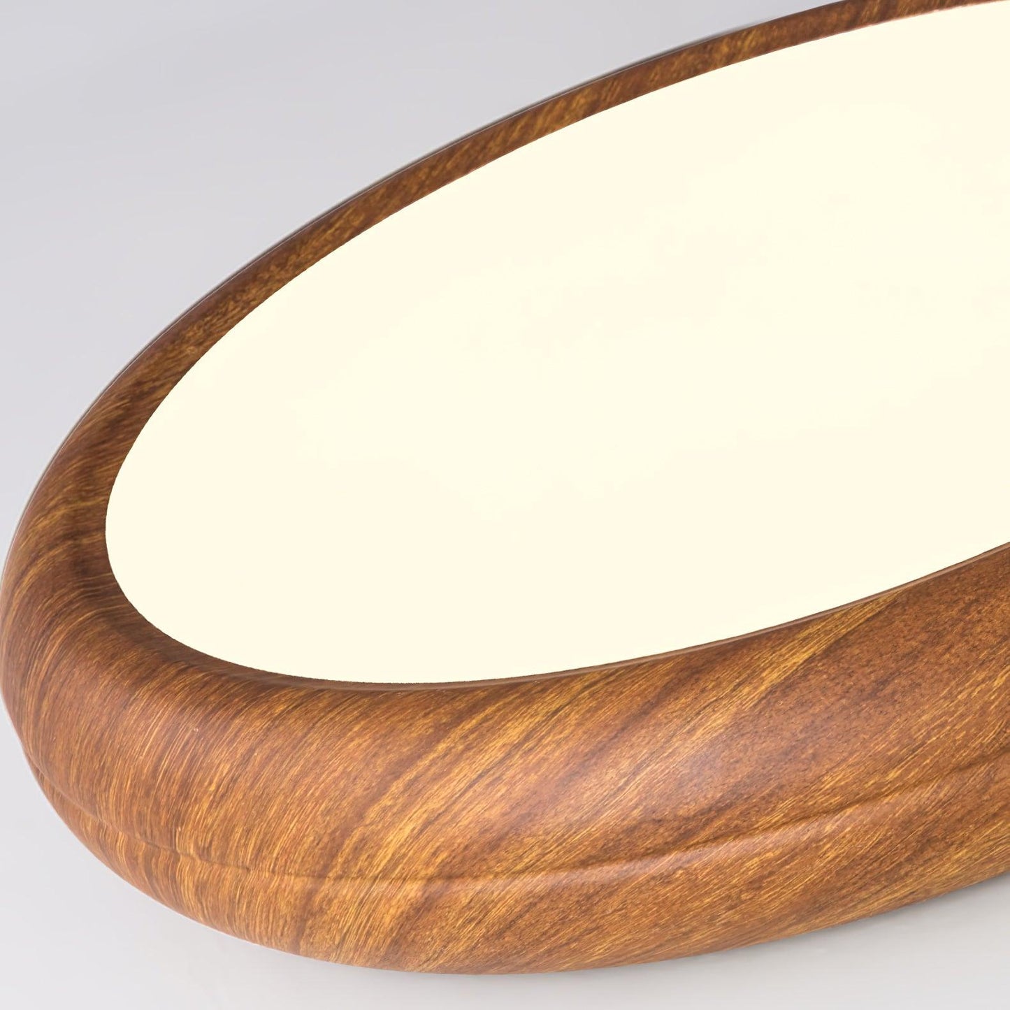 Liro | Elegante Ronde Houtnerf Plafondlamp