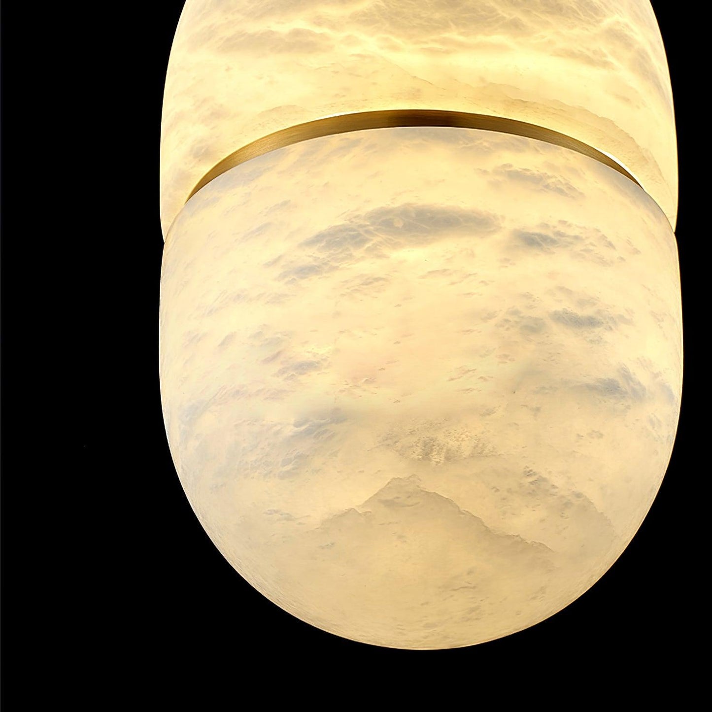 Caythos | Sculpturale Capsule Alabaster Steen Hanglamp