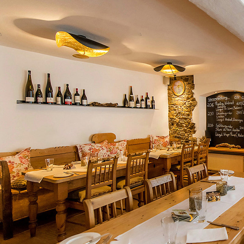 Elnari | Gesculpteerde Blad Silhouet Moderne Hangplafondlamp