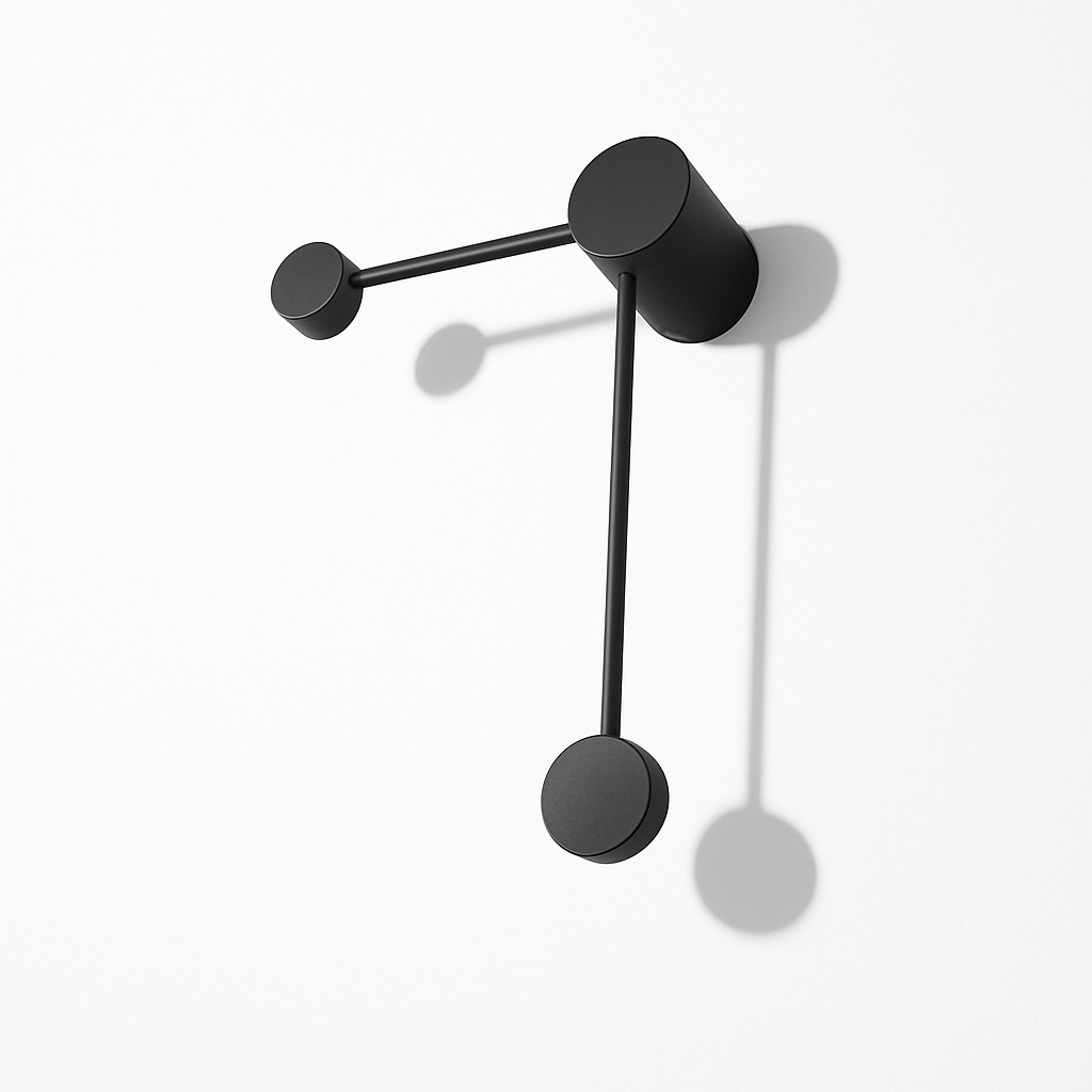 Varinthe | Minimalistische Artistieke Stippen Metalen Wandlamp