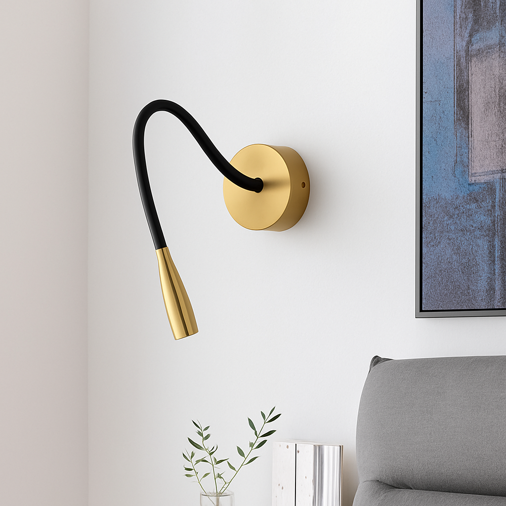 Velvoryn | Minimalistische Verstelbare Stang Moderne Wandkandelaar
