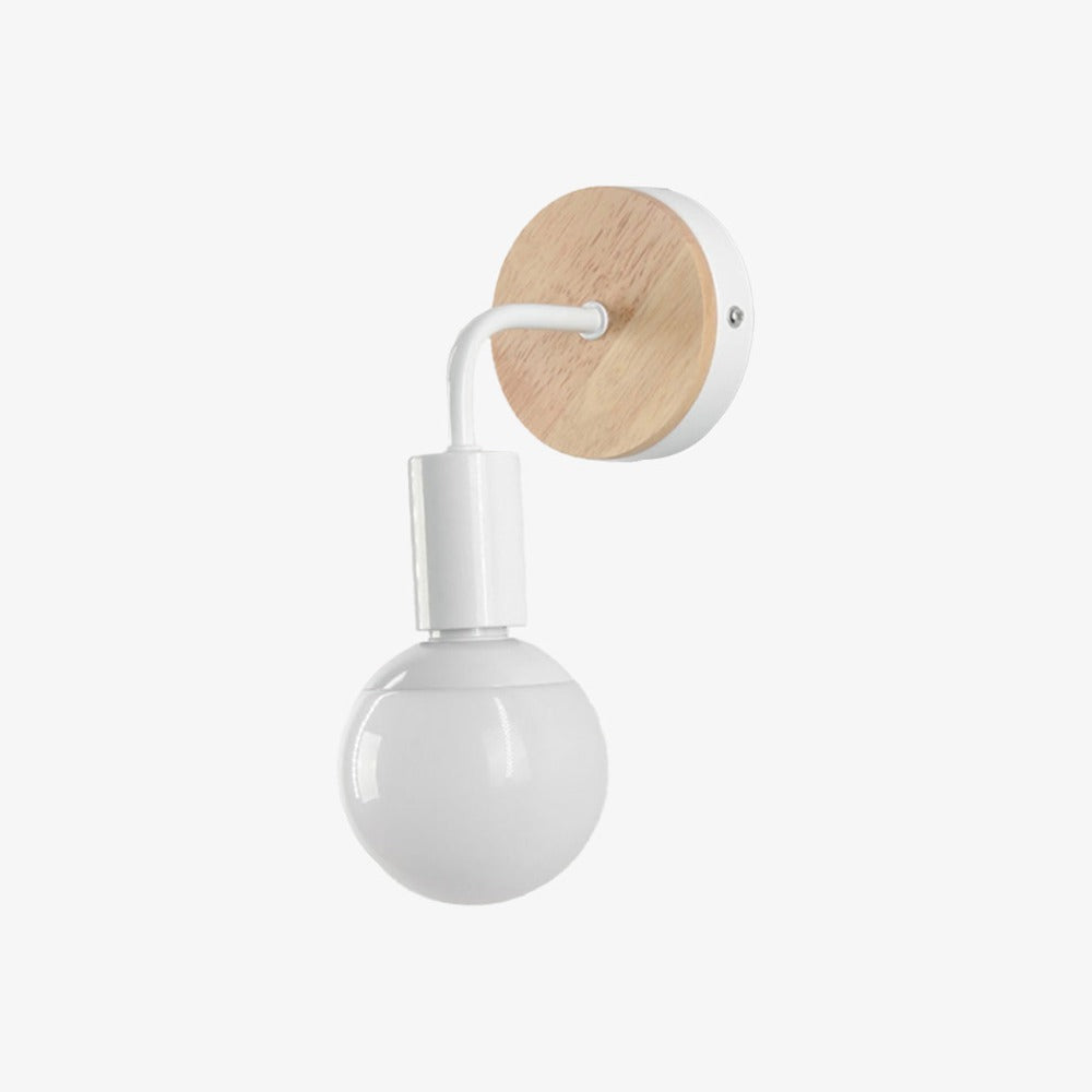 Vaelisth | Minimalistische Scandinavische Houten Beugel Wandlamp