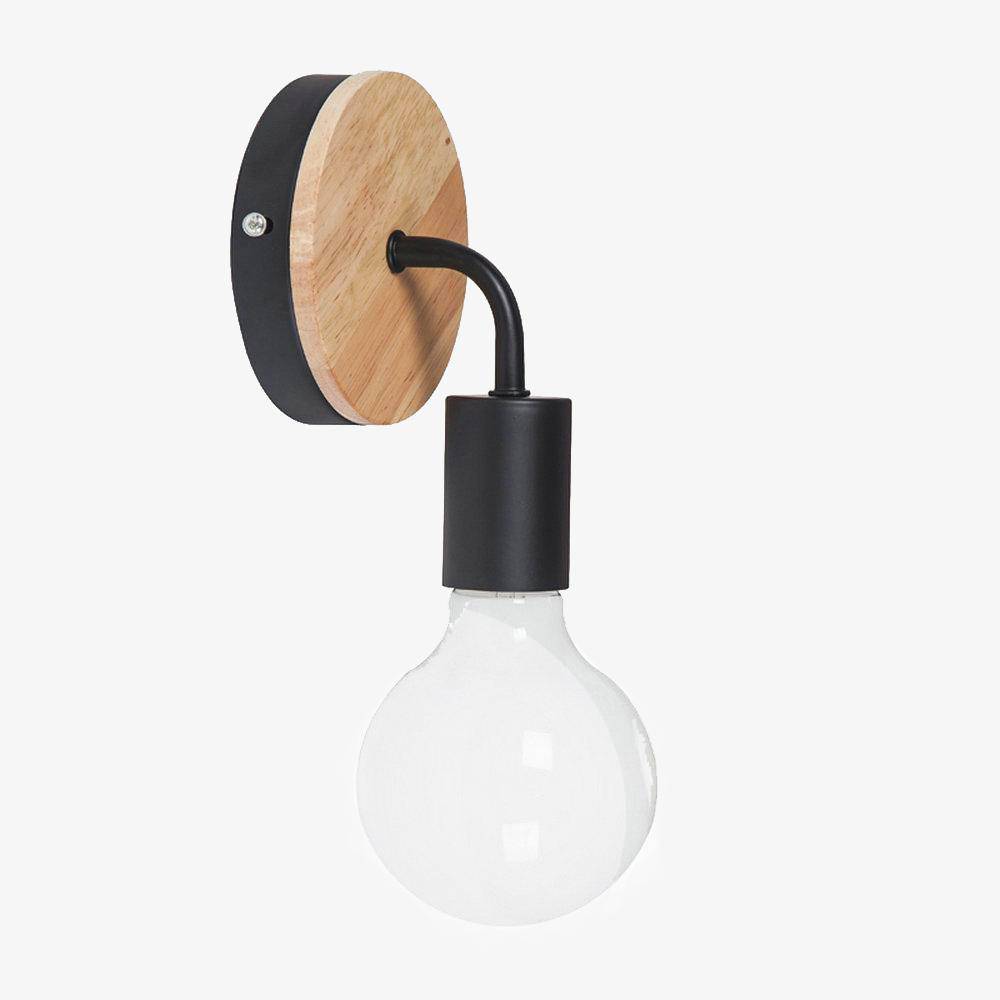 Vaelisth | Minimalistische Scandinavische Houten Beugel Wandlamp