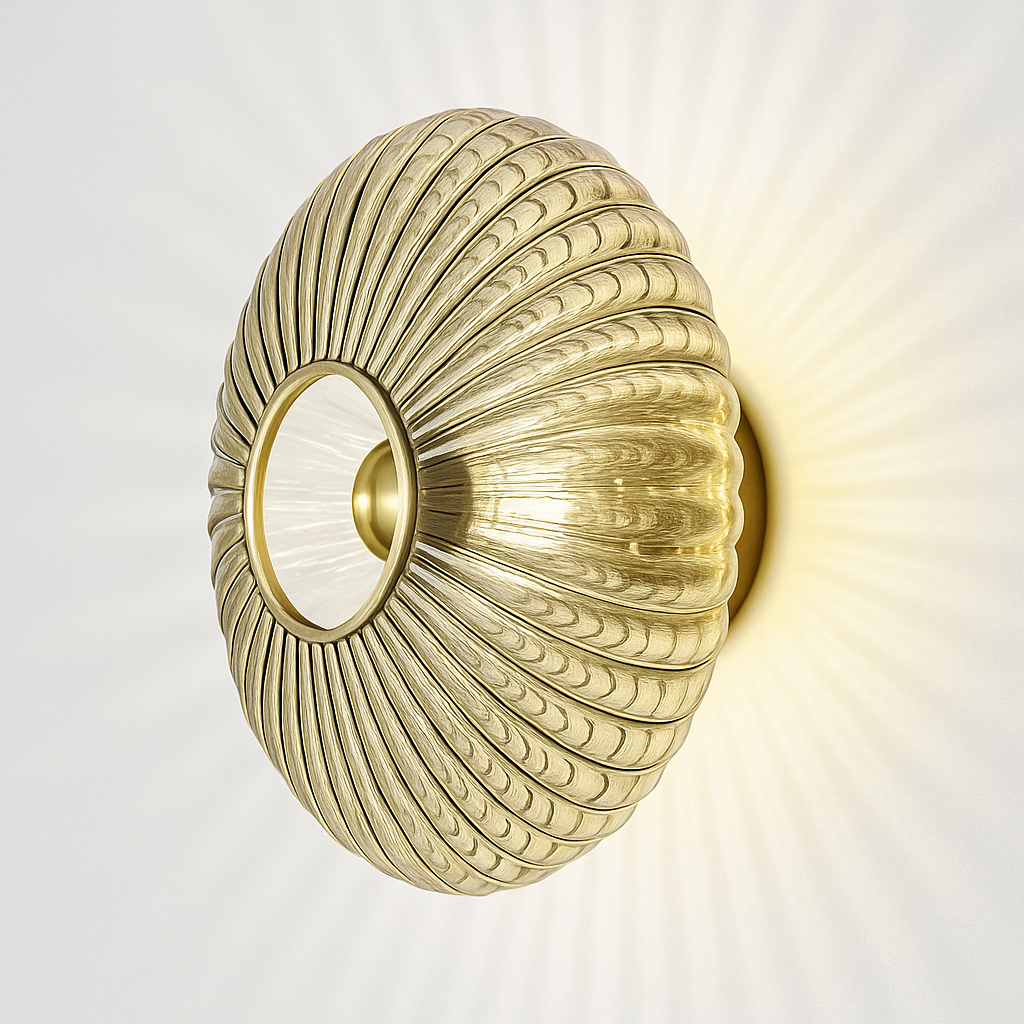Veldaroy | Lineaire architectonische glazen kap wandlamp