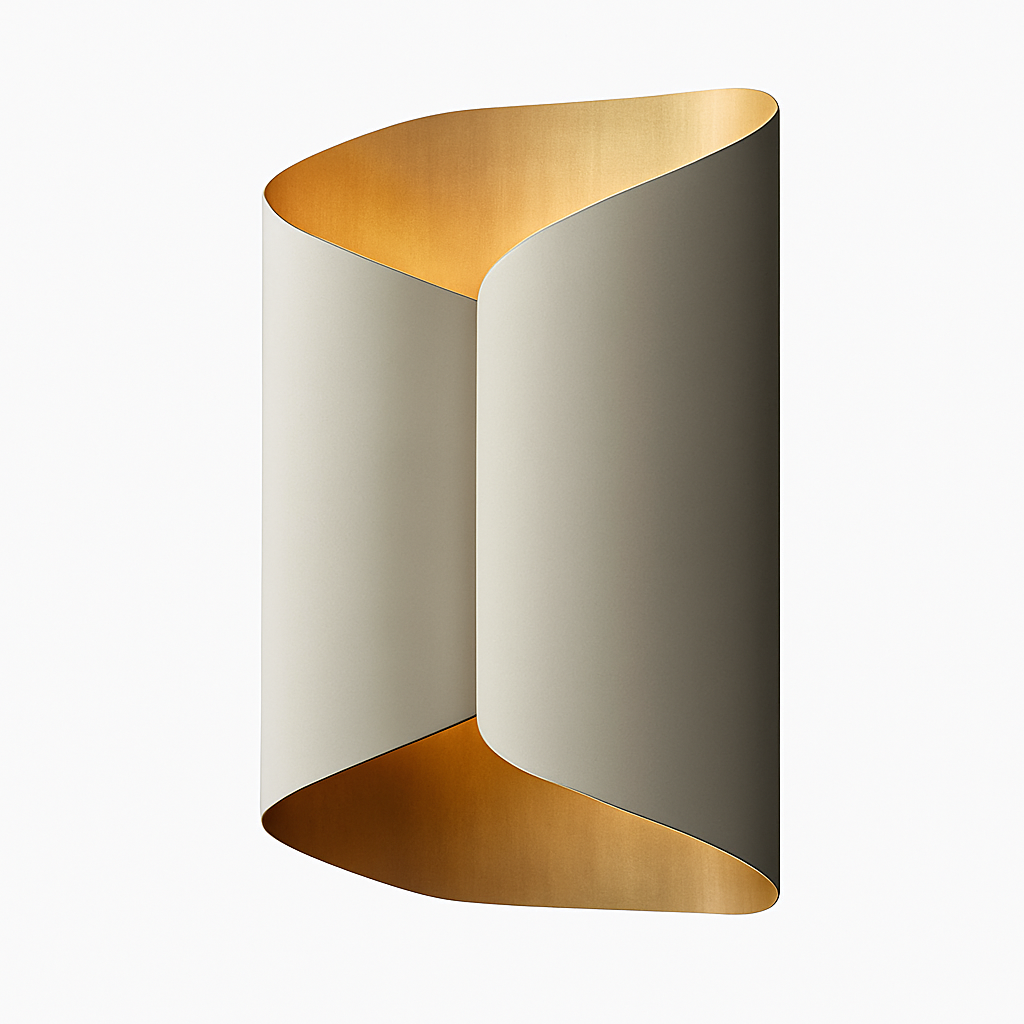 Kensivara | Gespiraliseerde Abstracte Geometrie Artistieke Wandlamp