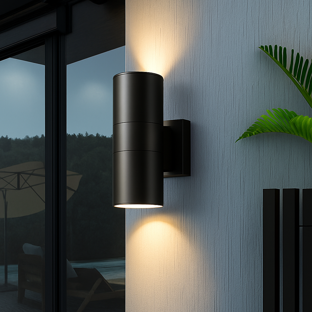 Zandorim | Minimalistische lineaire kolom op-en-neer buitenwandlamp