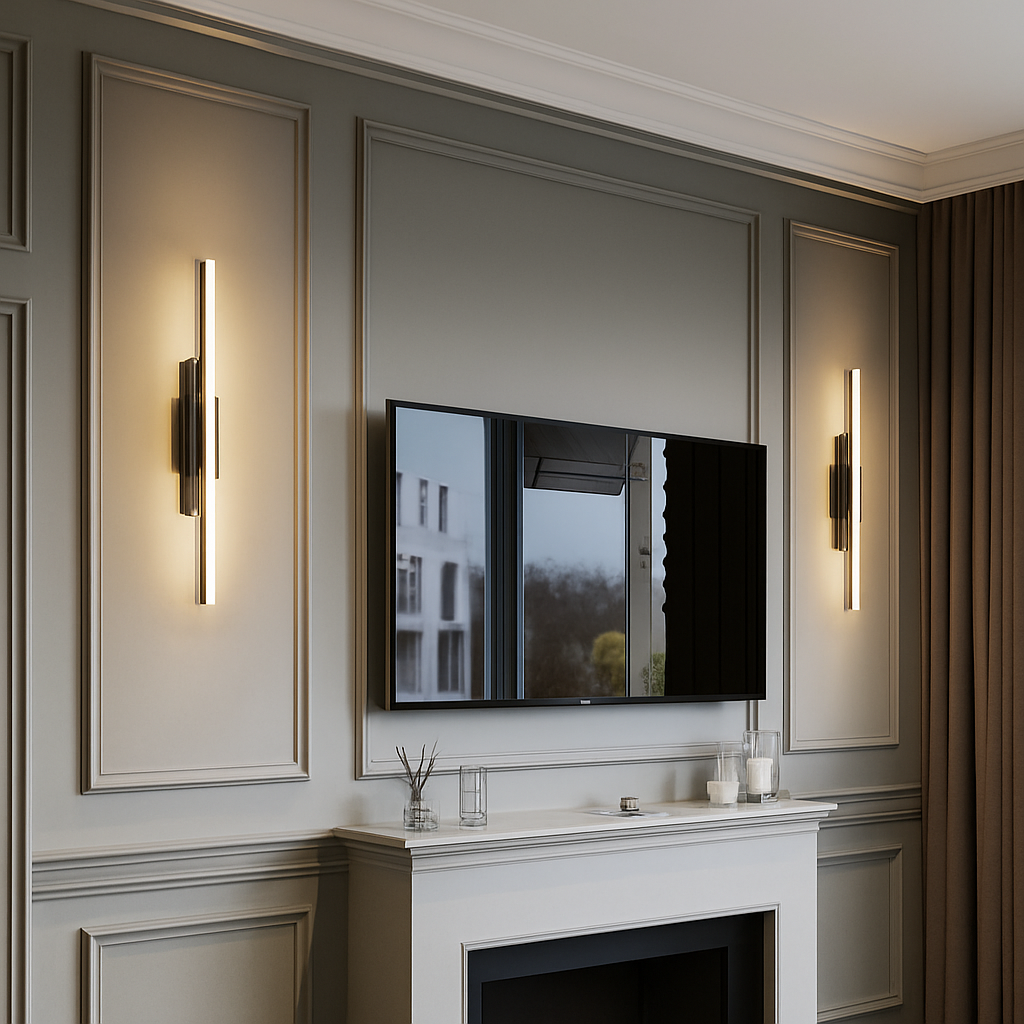 Krythano | Sculpturale geometrische profiel architectonische wandlamp