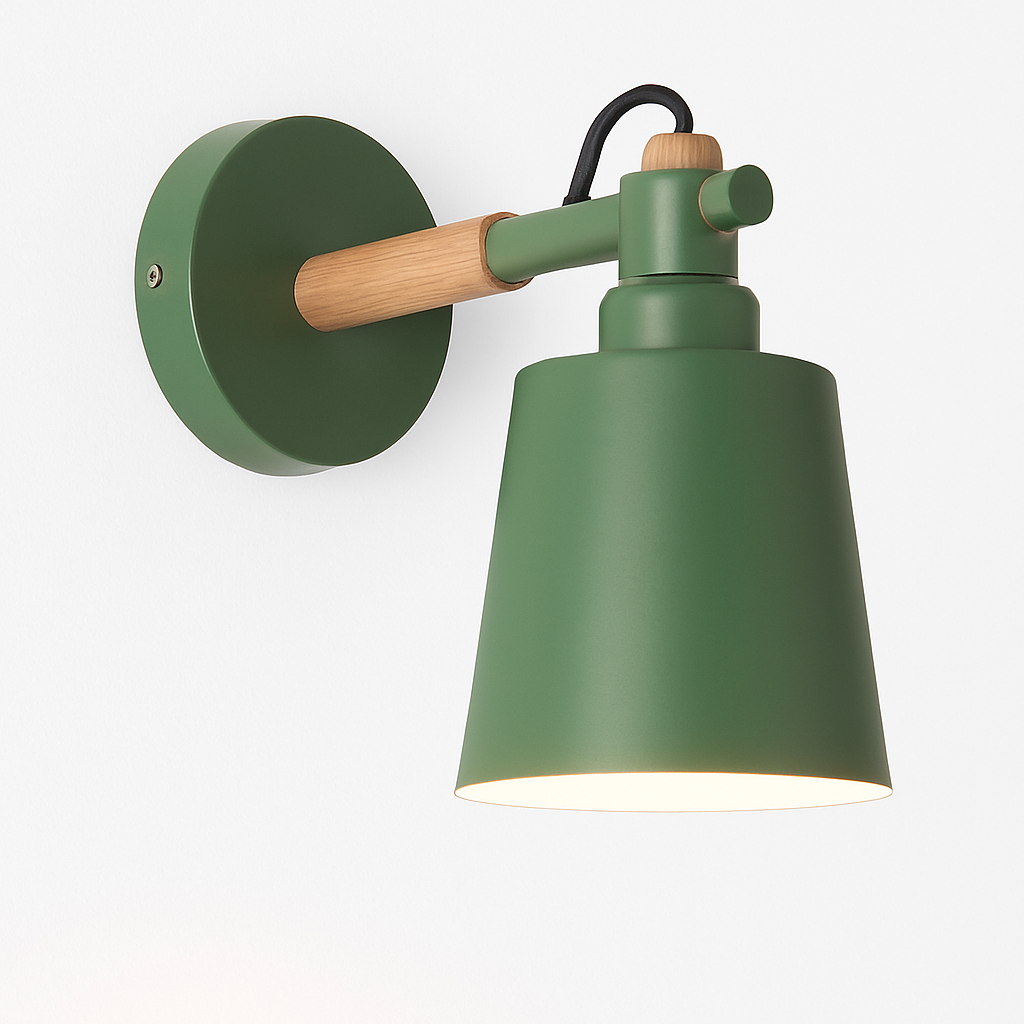 Vyrindo | Moderne Noordse LED Hout Metalen Wandlamp
