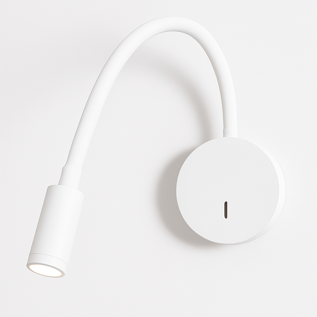 Delvoryn | Minimalistische Verstelbare Zwanenhals Leeswandlamp